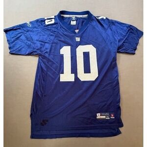 New York Giants Eli Manning #10 NFL Football Jersey Boys XL Reebok Short Sleeve.